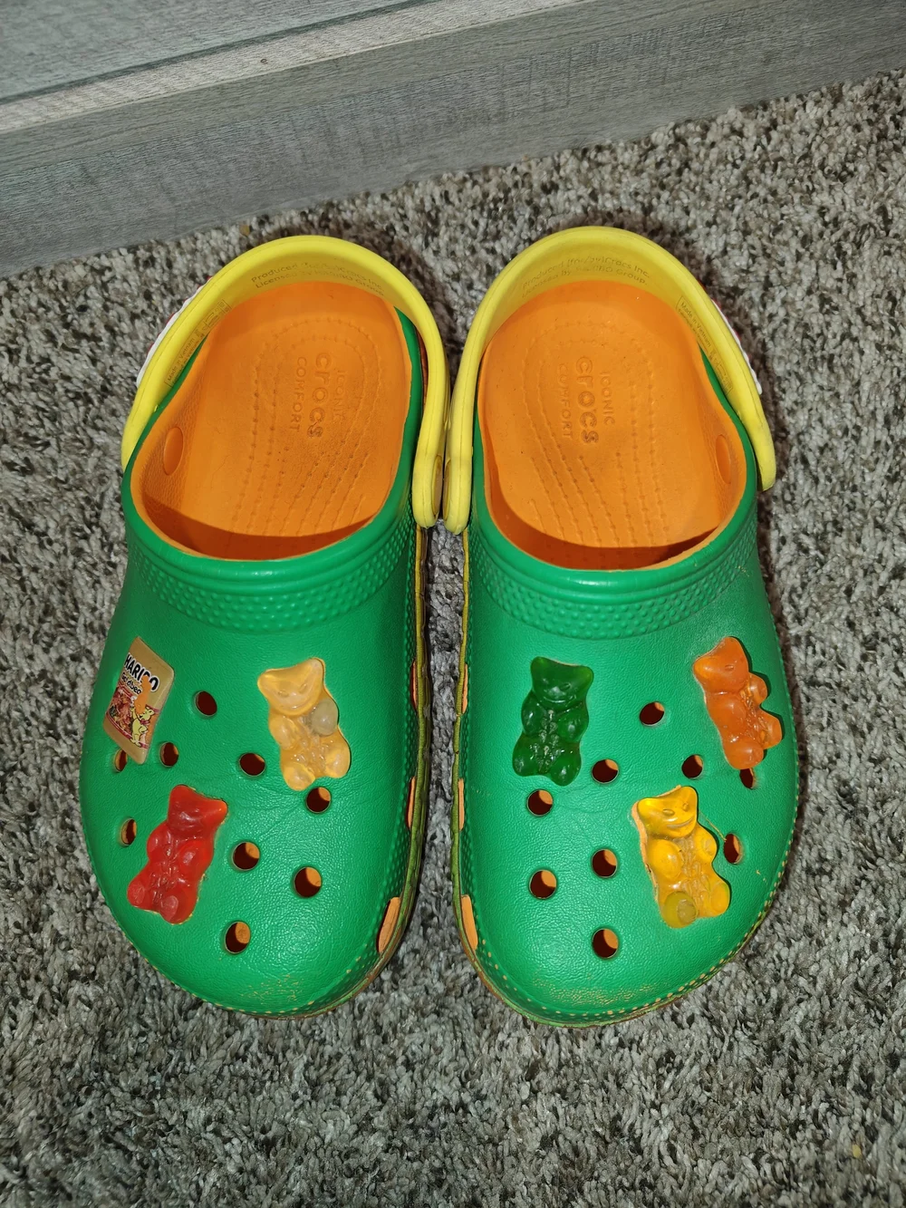 Crocs Kids' Haribo Gummy Bears Classic Clogs Green Size 12c
